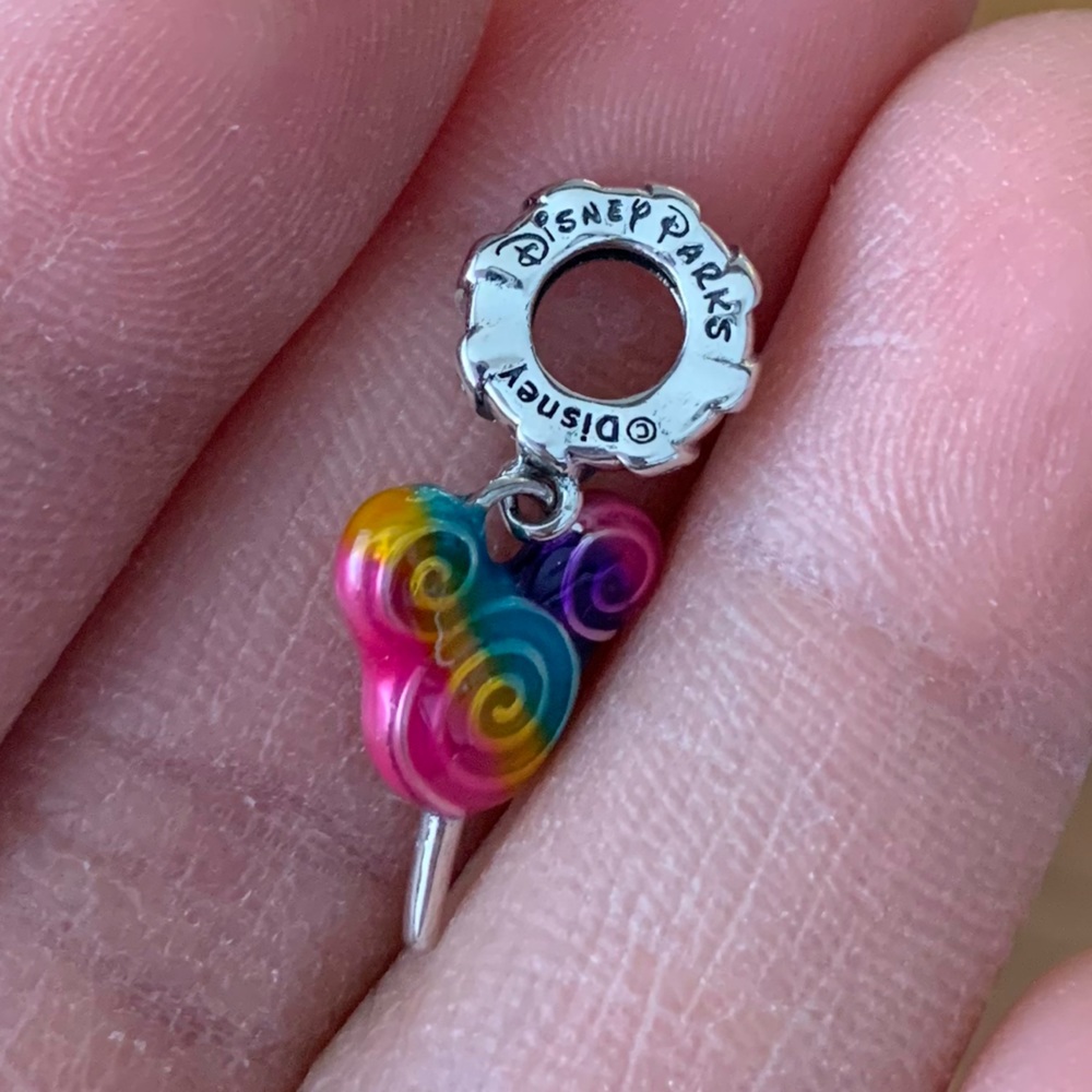 NWOT Disney Lollipop Dangle Charm Sterling Silver 925